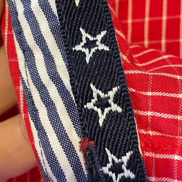 Wrangler Western Wear National Patriot Rodeo Shirt, long sleeve button down, red - Picture 7 of 11